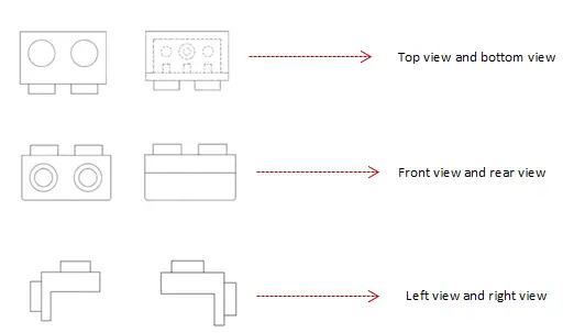 An Example of Orthogonal View in Patent Diagram